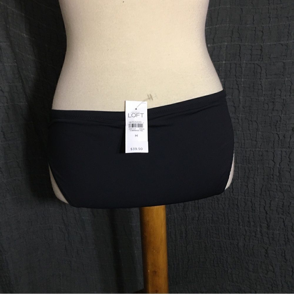 Loft NWT Black Bikini Bottom Size M - Picture 4 of 6